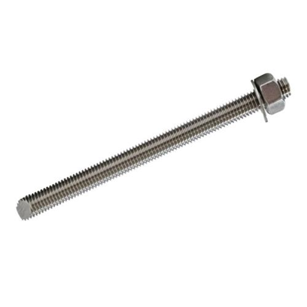 M12X160 Stainless Steel Chem Set Stud - 316