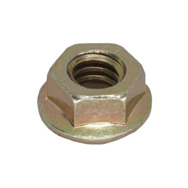 1/2 UNC Serrated Flange Nut Grade 5 - Yellow Zinc