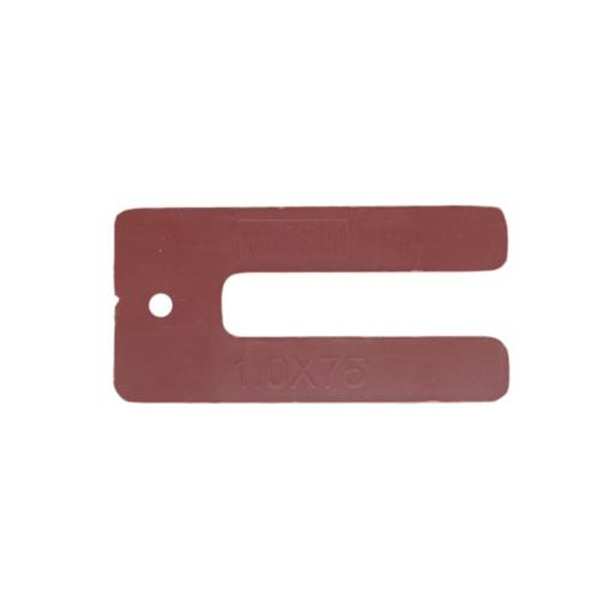 75mm x 1.0mm U - Window Packer - RED Pk 200