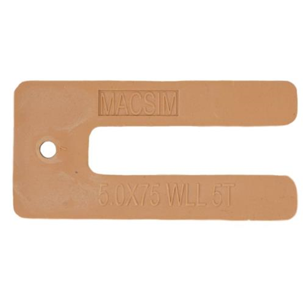 75mm x 35mm x 5.0mm U - Window Packer - Ochre Pk 100