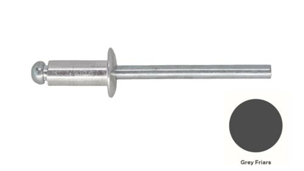 6-4 Pan Head Aluminium & Steel Rivet - GREY FRIARS