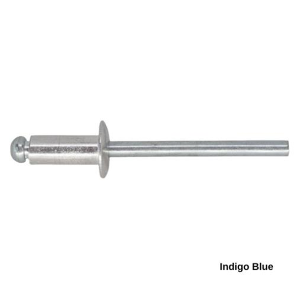 6-4 Pan Head Aluminium & Steel Rivet - INDIGO BLUE