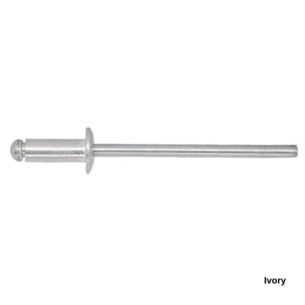 6-4 Pan Head Aluminium & Steel Rivet - IVORY