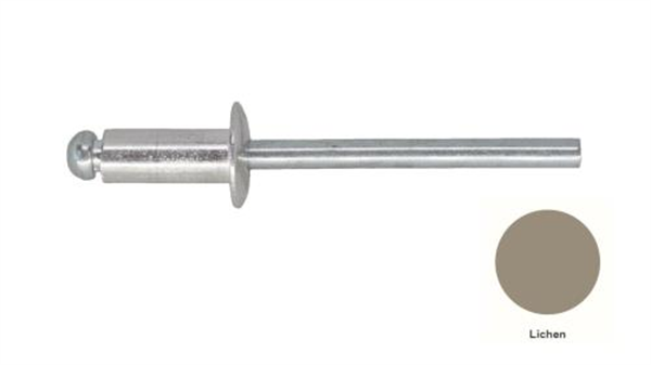 6-4 Pan Head Aluminium & Steel Rivet - LICHEN