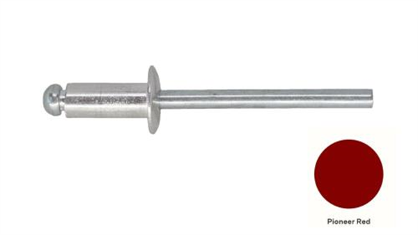 6-4 Pan Head Aluminium & Steel Rivet - PIONEER RED