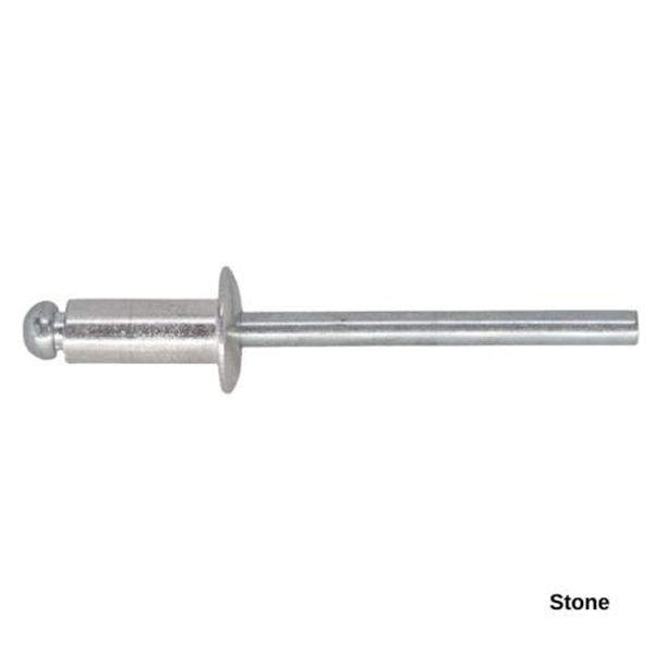 6-4 Pan Head Aluminium & Steel Rivet - STONE