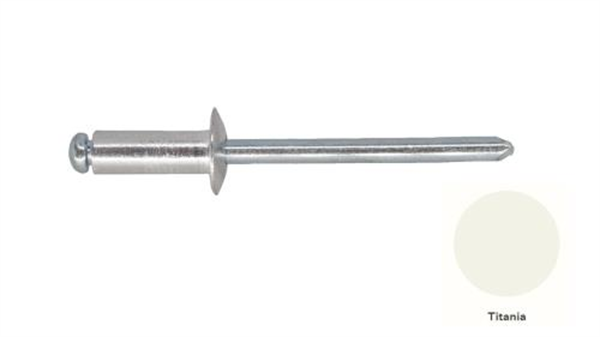 6-5 Pan Head Aluminium & Steel Rivet - TITANIA