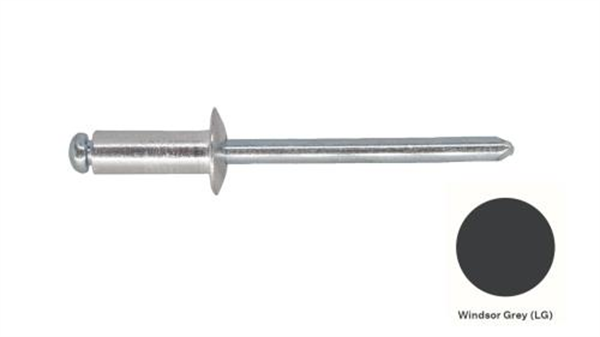 6-5 Pan Head Aluminium & Steel Rivet - WINDSOR GREY