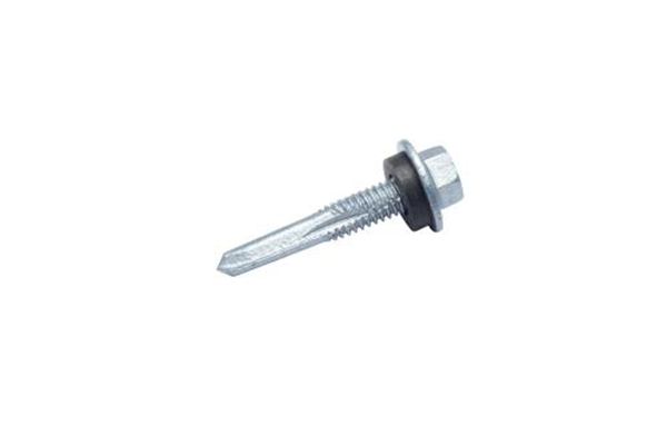 12G-24X32mm HWF Self Drilling Metal Screw(No5 Point)-Galv.+Seal