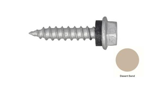 10G-12x25mm Hex Head Self Drilling Timber Screw - Galv + Seal-DESERT SAND