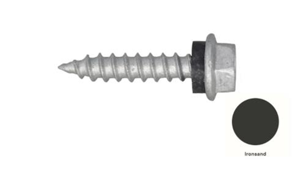 10G-12x25mm Hex Head Self Drilling Timber Screw - Galv + Seal-IRONSAND