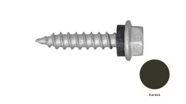 10G-12x25mm Hex Head Self Drilling Timber Screw - Galv + Seal-KARAKA