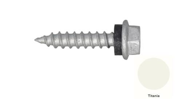 10G-12x25mm Hex Head Self Drilling Timber Screw - Galv + Seal-TITANIA