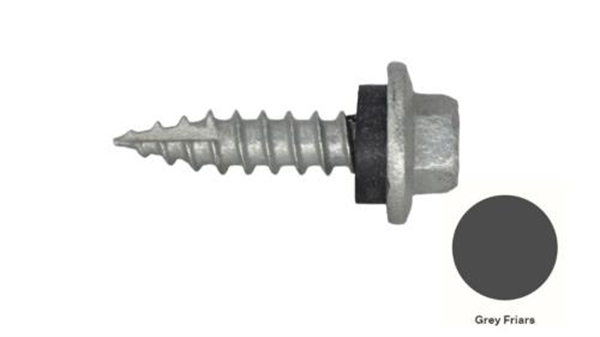 12G-11x25mm Hex Head Self Drilling Timber Screw - Galv + Seal-GREYFRIARS