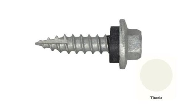 12G-11x25mm Hex Head Self Drilling Timber Screw - Galv + Seal-TITANIA