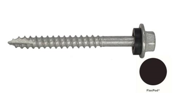 12G-11x55mm Hex Head Self Drilling Timber Screw - Galv+Seal - FLAXPOD