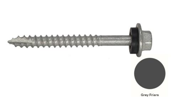 12G-11x55mm Hex Head Self Drilling Timber Screw - Galv + Seal - GREYFRIARS