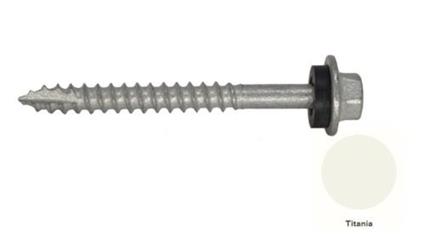 12G-11x55mm Hex Head Self Drilling Timber Screw - Galv + Seal - TITANIA