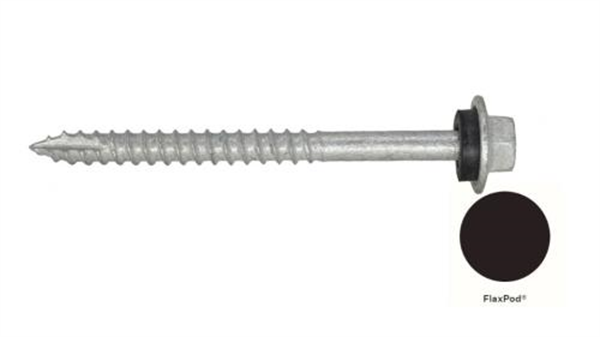 12G-11x65mm Hex Head Self Drilling Timber Screw - Galv + Seal - FLAXPOD