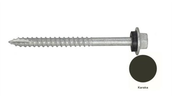 12G-11x65mm Hex Head Self Drilling Timber Screw - Galv + Seal - KARAKA