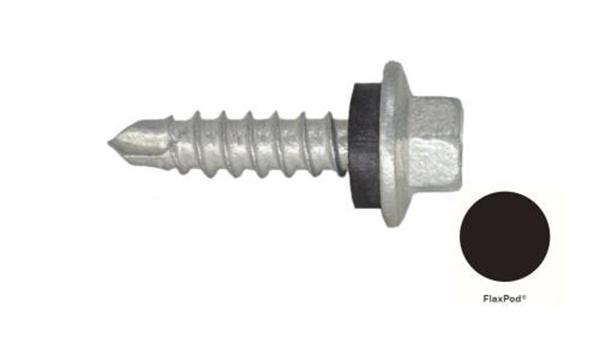 13G-11x25mm Hex Head Self Drilling Universal(Timber/Metal) Screw - Galv + Seal-FLAXPOD