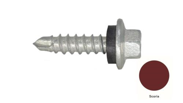 13G-11x25mm Hex Head Self Drilling Universal(Timber/Metal) Screw - Galv + Seal-SCORIA