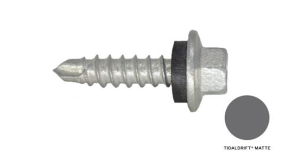 13G-11x25mm Hex Head Self Drilling Universal(Timber/Metal) Screw - Galv + Seal-TIDALDRIFT MATTE