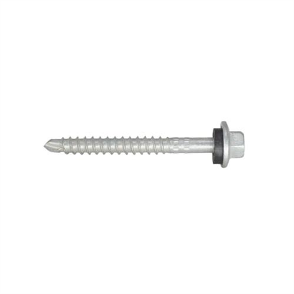 13G-11x55mm Hex Head Self Drilling Universal(Timber/Metal) Screw - Galv + Seal