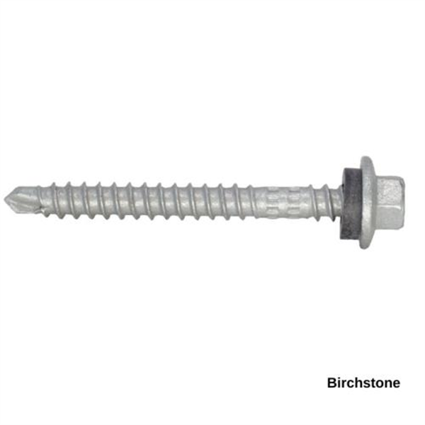 13G-11x55mm Hex Head Top Grip Self Drilling Universal(Timber/Metal) Screw - Galv + Seal-BIRCHSTONE