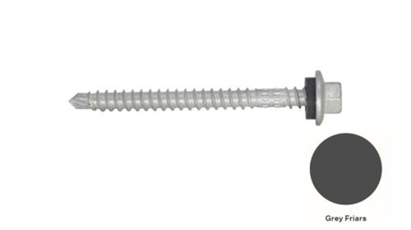 13G-11x65mm Hex Head Top Grip Self Drilling Universal(Timber/Metal) Screw - Galv + Seal-GREYFRIARS