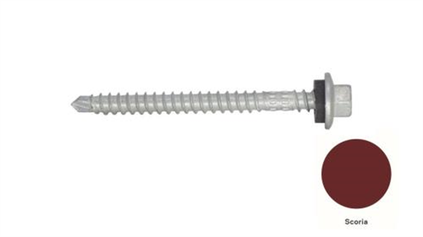 13G-11x65mm Hex Head Top Grip Self Drilling Universal(Timber/Metal) Screw - Galv + Seal-SCORIA