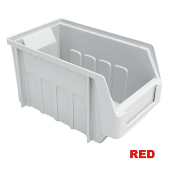 SB3 Plastic Storage Bin (220X130X125) - Red