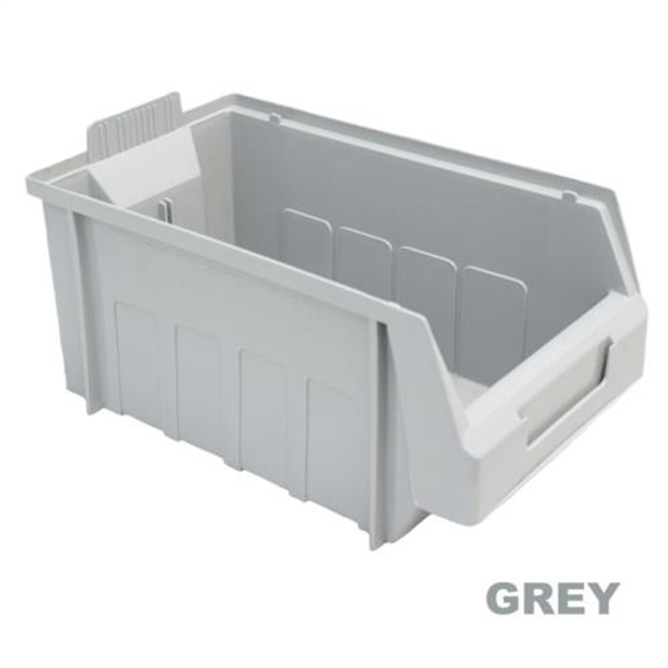 SB4 Plastic Storage Bin (300X185X145) - Grey