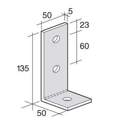 BS51 Angle Bracket Stainless Steel (SBK10A/S)