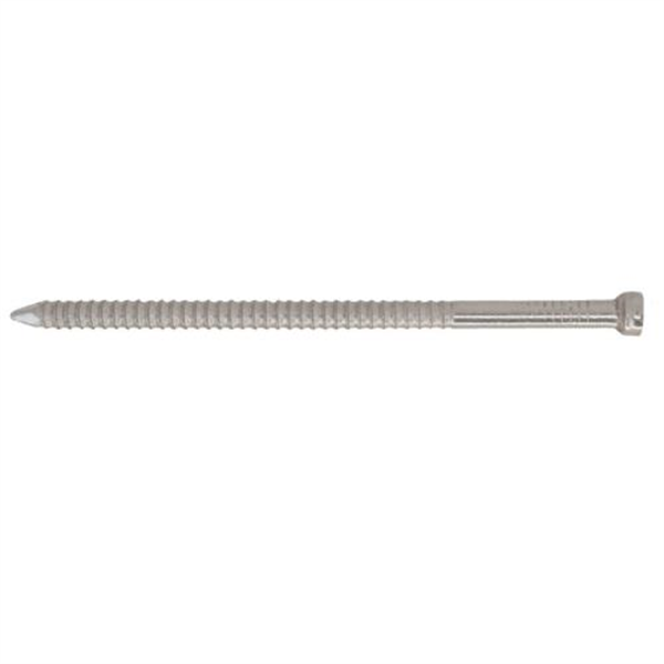 90 x 4.0mm Stainless Steel Annular Grooved Jolthead Nail - 500gm