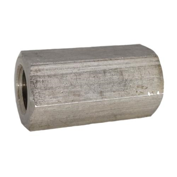 M10 x 17 x 30 Stainless Steel Coupling Nut - 316