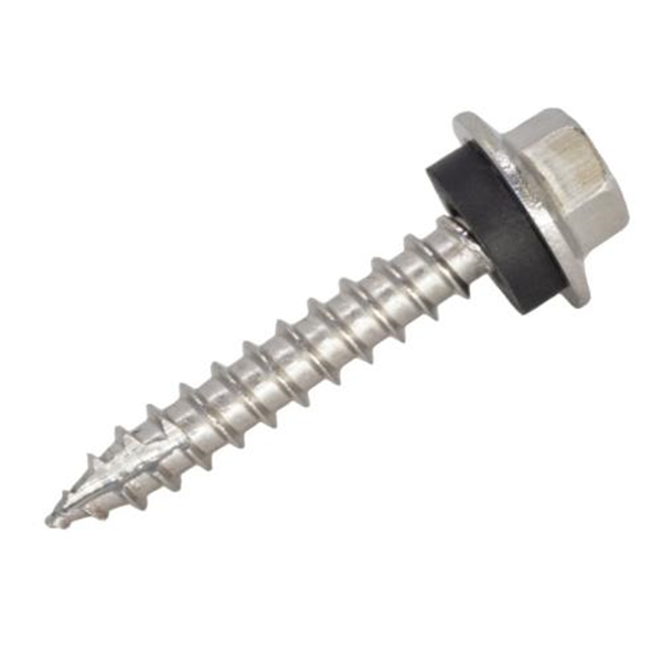 12G-11X65mm  Hex Head Self Drilling Timber Screw Stainless Steel 316 + Seal