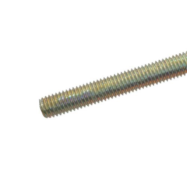 1"X24 UNC Grd 5 Threaded Rod - Yellow Zinc