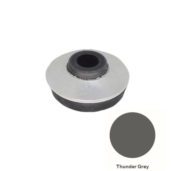 14G x 25mm x 1.2mm Aluminium EPDM Bonded Washer - THUNDER GREY