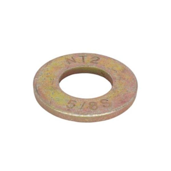 1/2” Grade 9 Flat Washer - Yellow Zinc