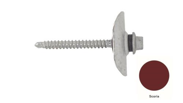 13GX65mm Self Drilling Universal Screw Assembled With Trmdek Profile Washer +35mm EPDM- SCORIA