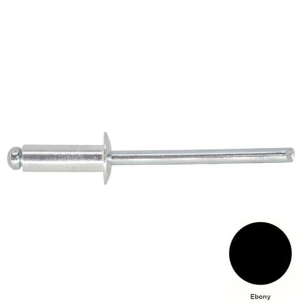 6-6 Pan Head Aluminium & Steel Rivet - EBONY