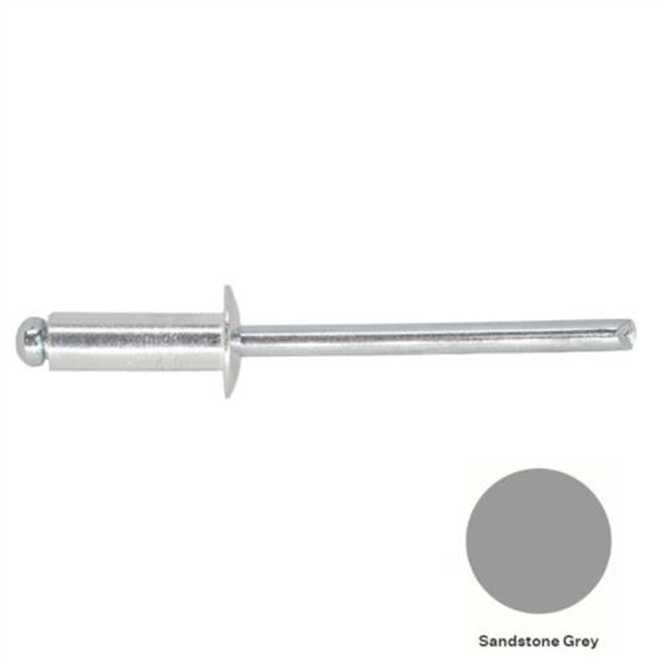 6-6 Pan Head Aluminium & Steel Rivet - SANDSTONE GREY