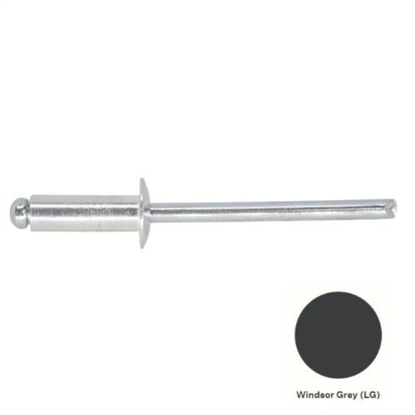 6-6 Pan Head Aluminium & Steel Rivet - WINDSOR GREY