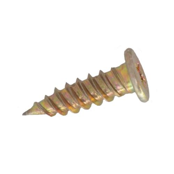 10G-15x16mm Needle Point Flat-Head Self Drilling Screw - Yellow Zinc