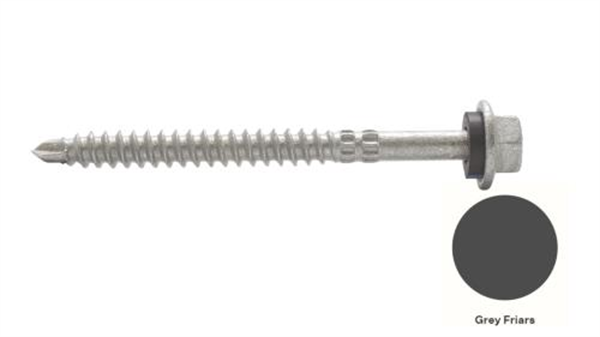 14G-11x75mm Hex Head Self Drilling Universal(Timber/Metal) Screw - Galv + Seal- GREYFRIARS