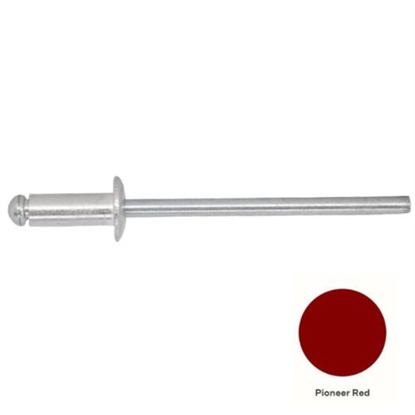 4-3 Pan Head Aluminium & Steel Rivet - PIONEER RED