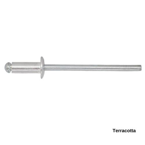 4-3 Pan Head Aluminium & Steel Rivet - TERRACOTTA