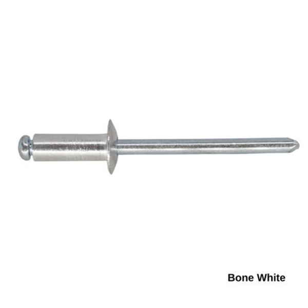 6-5 Pan Head Aluminium & Steel Rivet - BONE WHITE