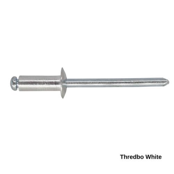 6-5 Pan Head Aluminium & Steel Rivet - THREDBO WHITE